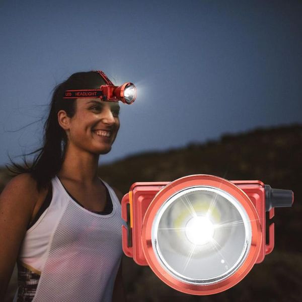 

led headlamp flashlights outdoor camping hiking national standard plug 220v 156 led screen climbing running emergency lamp