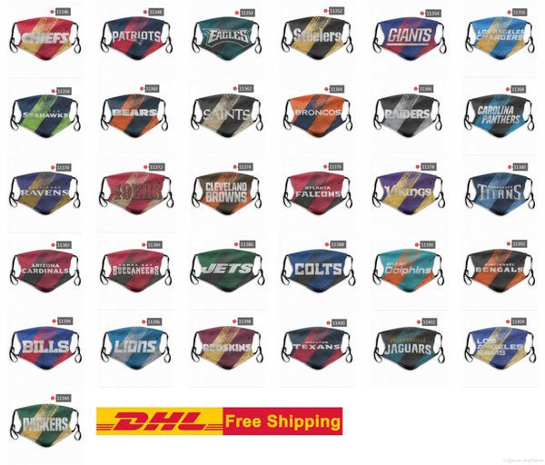 

dhl 2020 luxury dust masks men and women designer face mask half face masks fashion breathable football team face mask
