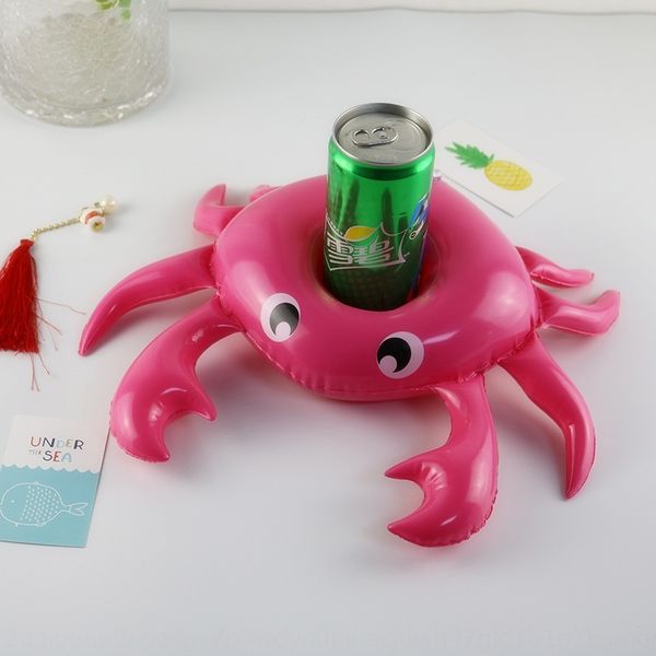 

ins crab inflatable water cushion inflatable cup holder floating drink cup holder