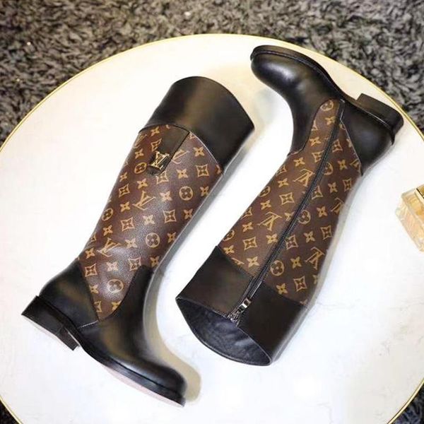 

women boots shoes fashion round toe platform heels zipper shoes women plus size luxury womens boots botas de mujer f20 hot, Black