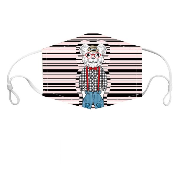 

new product ideas 2020 pink face mask lovely mouse printed half face mask anti dust washable mask