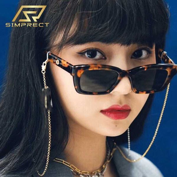 

simprect small square sunglasses women 2020 fashion vintage mirror shades for women designer sun glasses for, White;black
