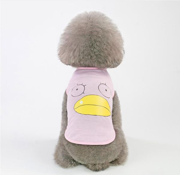 

2020 style pet vest spring/summer dog cat clothes teddy bear breathable cartoon cotton pet vest