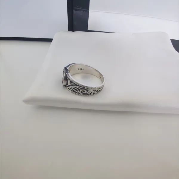 S925 Sterling Silber Ring für Männer und Frauen, gleicher Ring, schlichter und eleganter wilder Ring, Modeschmuck-Versorgung