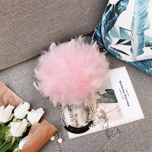 

luxury handbags women bags designer ostrich feather small shoulder crossbody bags for women purses and handbags high quality