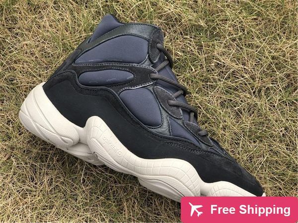 

выпуск originals 500 high slate fw4968 кроссовки мужчины женщины kanye west wave runner dark blue black suede sail аутентичные кроссовки 5