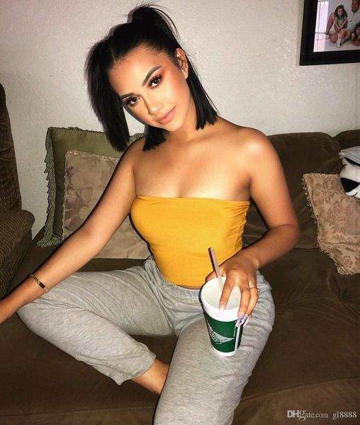 

женщины sexy повседневная танк твердая жилет блуза без рукавов лето crop рубашка cami top горячий nty8, White