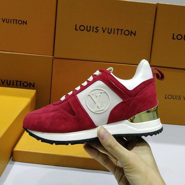 

breathable women shoes luxury design with box casual sneakers plus size version run away sneaker womens shoes fashion footwears, Black