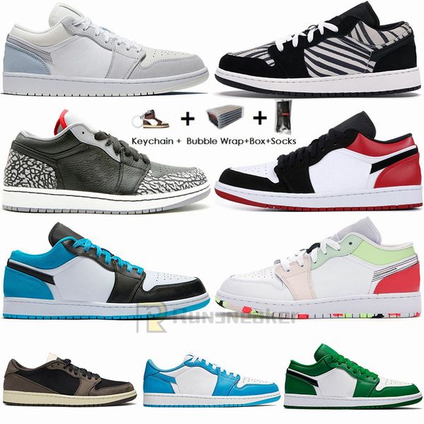 

новый 1 low paris unc чикаго 1s женщин mens basketball обувь тревиса scotts тень черный обсидиан toe jumpman спорта кроссовки с коробкой нос