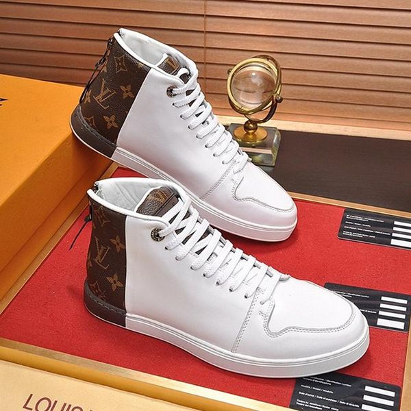 

mens shoes vintage design outdoor walking footwears lightweight lace -up plus size high men shoes herren luxus marken schuhe