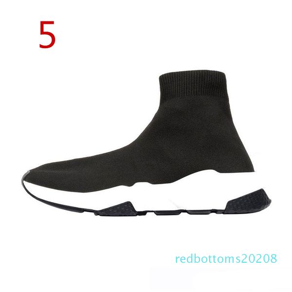 

2019 ace designer casual speed trainer black red triple black fashion socks sneaker trainer shoes 36-45 r08