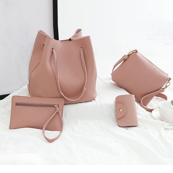 

2020 new 4pcs women purse and handbags sets ladies pu leather shoulder bagswomen messenger bags satchel tote crossbody 6.865