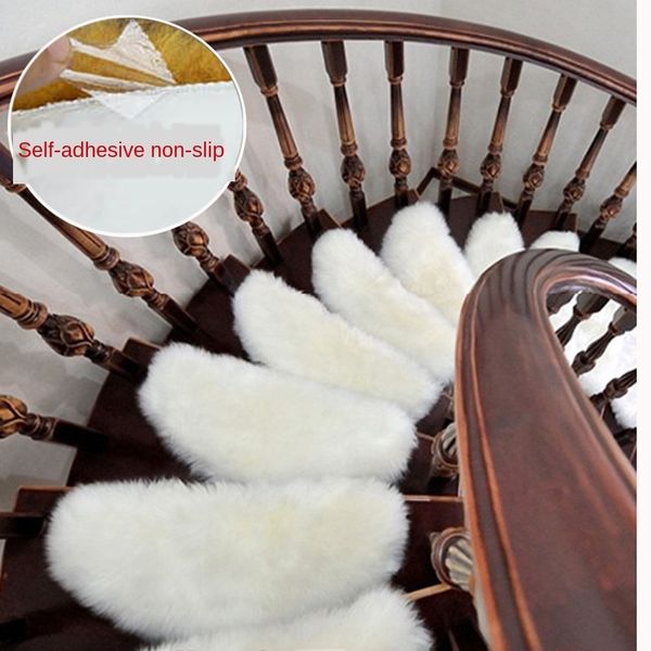 

d7cng faux artificial anti-skid shear long velvet anti-slip shearling long velvet self-adhesive staircase ta bu dian washed mian jiao self-a