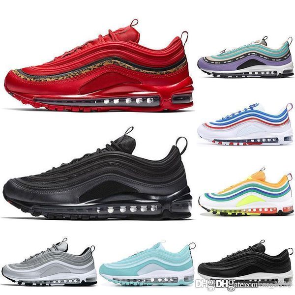 

with socks classic shoes air buffer cushion red leopard triple white black men women sports sneakers mens trainers