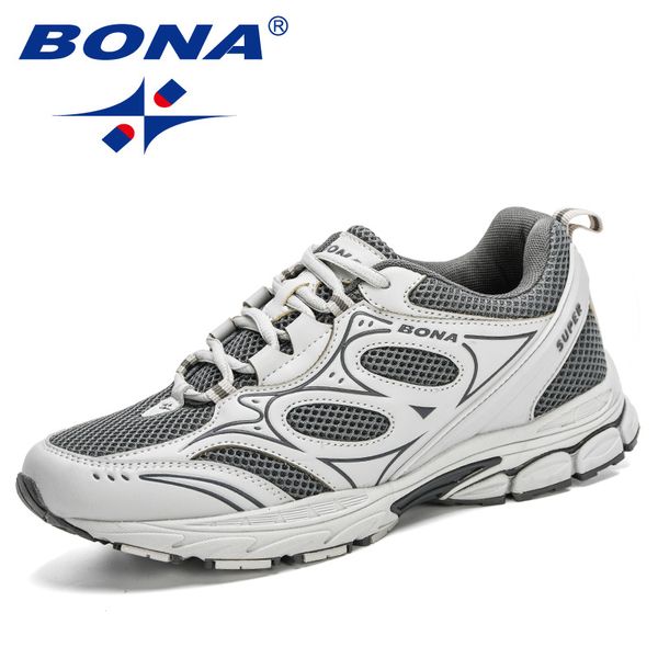 

bona 2020 new designers action leather mesh running shoes men sports shoes outdoor walking jogging athletics sneakers zapatills