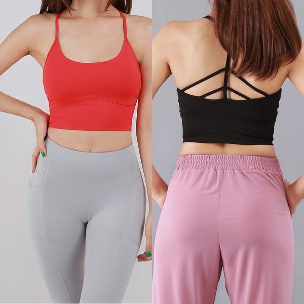

vurtw spring and summer new dancing bra jacket sports camisole korean style quick-drying fishbone beauty back fitness dance training jacket, Black;red