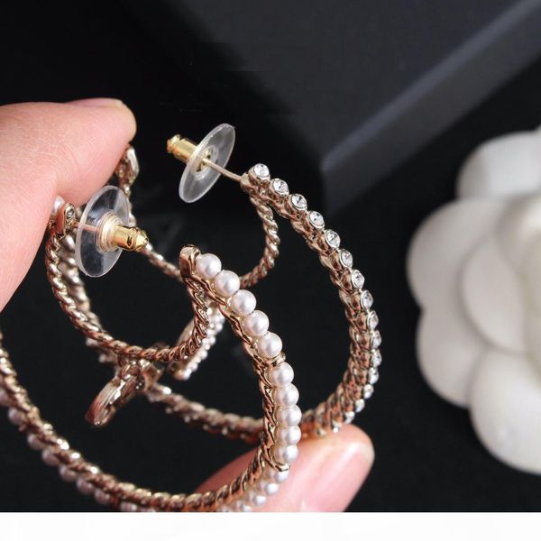 

fashion brand have stamps moon designer earrings for lady women party wedding marry luxury jewelry engagement lovers gift with box 0317, Golden;silver