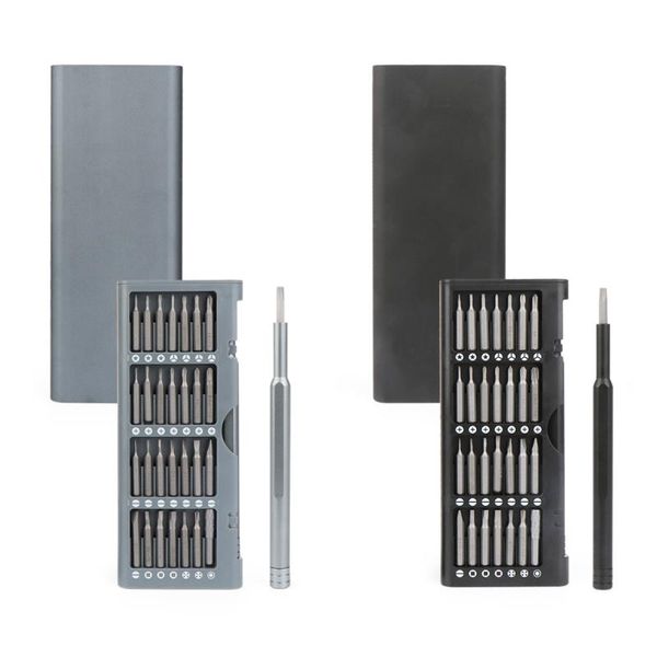 

useful screwdriver kit 56 precision magnetic bits alluminum box /diy screw driver set