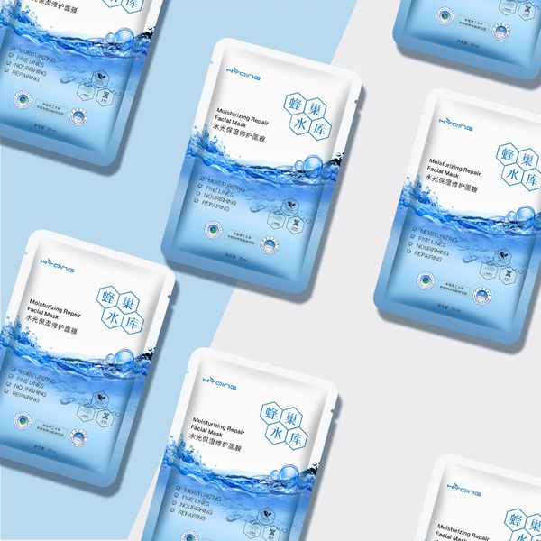 

crystal collagen rehydration stock solution oil control easy absorb black face skin care anti-aging mascarilla wholesale face masks