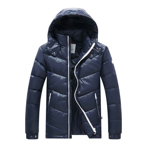 

mens down jacket parkas new men casual down coats outdoor warm feather man winter coat outwear jackets, Black