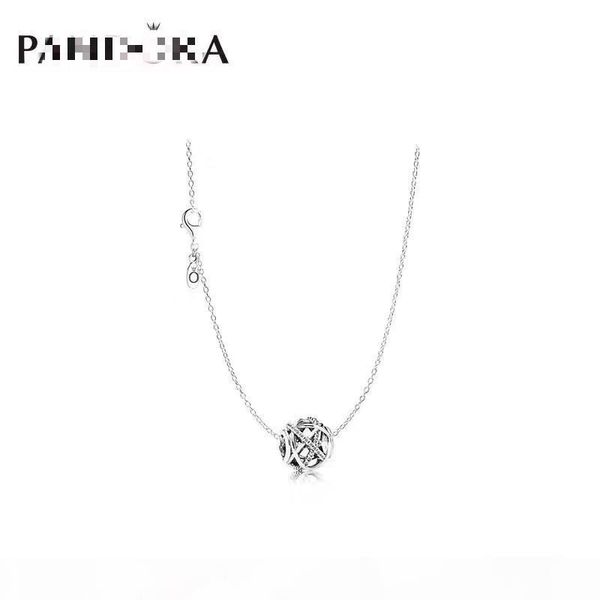 

2020 new ladies lively and charming crystal star moon double rose gold necklace charm women fashion jewellery, Silver
