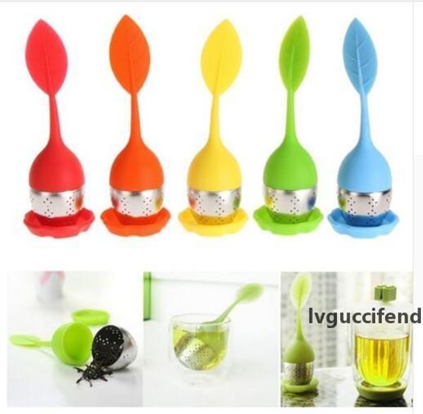 

steel tea infuser silicon leaf tea strainer infuser with food grade make filter creative stainless steel tea strainers gifts ing