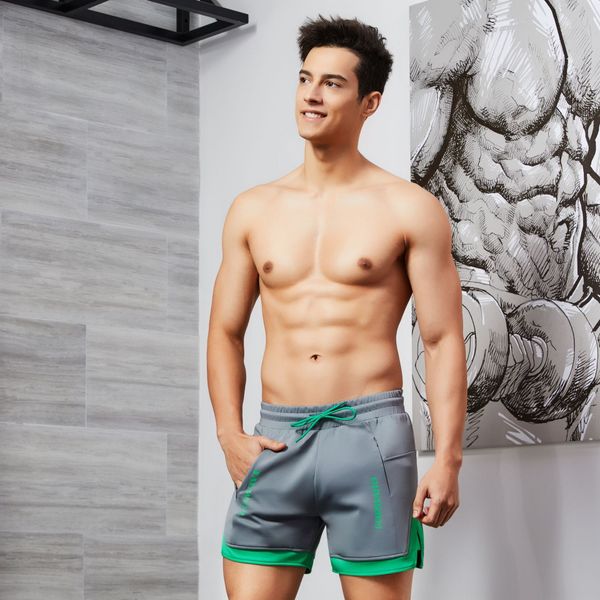 

2019tauwell special new men's low waist pants sports pantsshorts sports pants men's casual shorts loose, Black;red