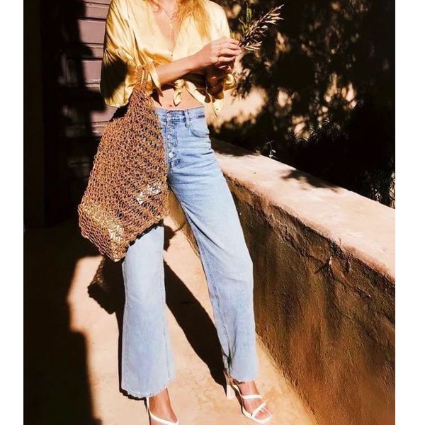 

women's jeans 7.27 2021 women wash denim trousers high waist flare pants black blue vintage skinny female
