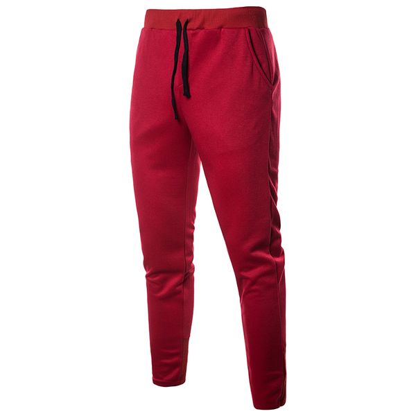 

wholesale 2020 joggers streetwear pantalones hombre cargo thin terry trousers men pure color casual pants, Black