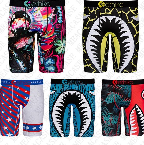 

shark мужские quick dry боксеры длинные bottoms underwears люкс купальники шорты трусы спорт seaside короткие штаны гетры трусы мужчина d727, Blue