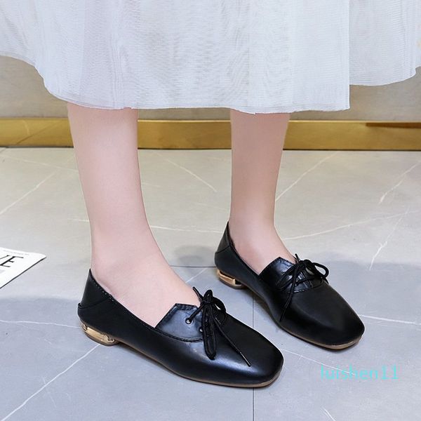 

обувь для девочек дамский тапочки неглубокой slipers женщины площади toe luxury слайды pu low lady summer soft flat 2020 дизайнер l11, Black