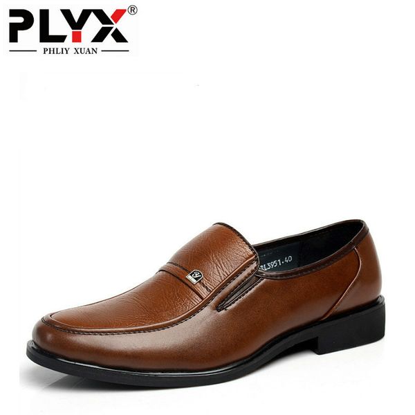 

british fashion 2020 business mens leather brown shoes oxfords for men footwear flats pointed toe official dress shoes cx200731, Black