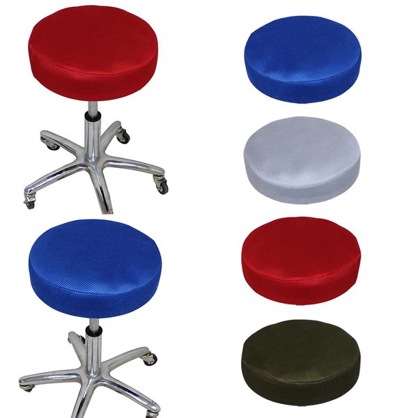 

4 pieces bar stool covers cloth round bar stool seat covers, office chair slipcover protector - different colors