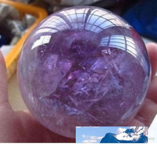 Hot Natural Pink Amethyst Quartz Stone Sphere Crystal Fluorite Ball Healing Gemstone 18mm-20mm Gift for Familly Friends Spedizione gratuita