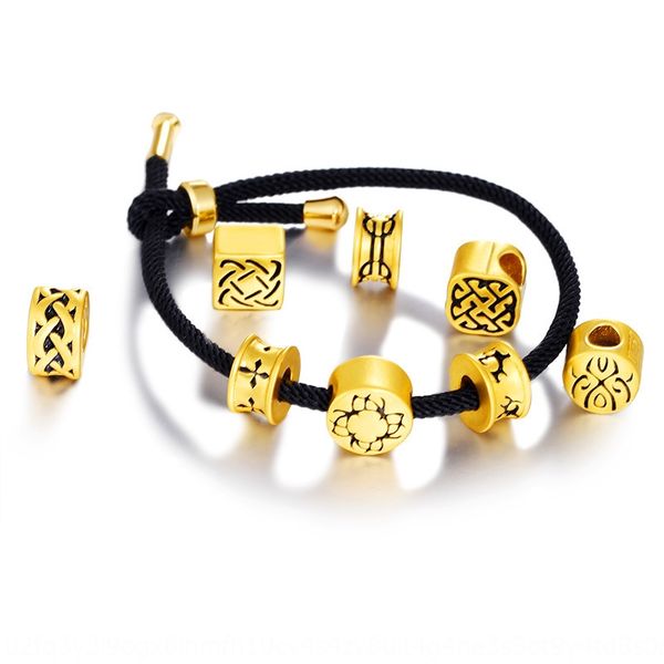 

4k7pm shop with the same style dragon seeking formula gold diy bracelet accessories sand accessories vietnam gold sand bracelet brass beads, Silver
