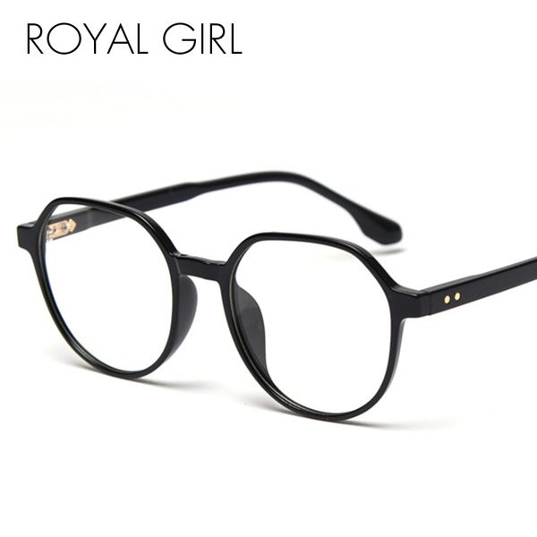 

royal girl anti blue light glasses fashion irregular glasse frames women trending styles brand optical computer eyeglasses os985, Black