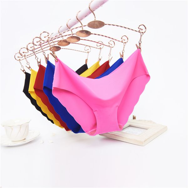 

3pcs/lot women's seamless panties underwear female comfort intimates low-rise briefs lingerie ultra-thin panties, Black;pink