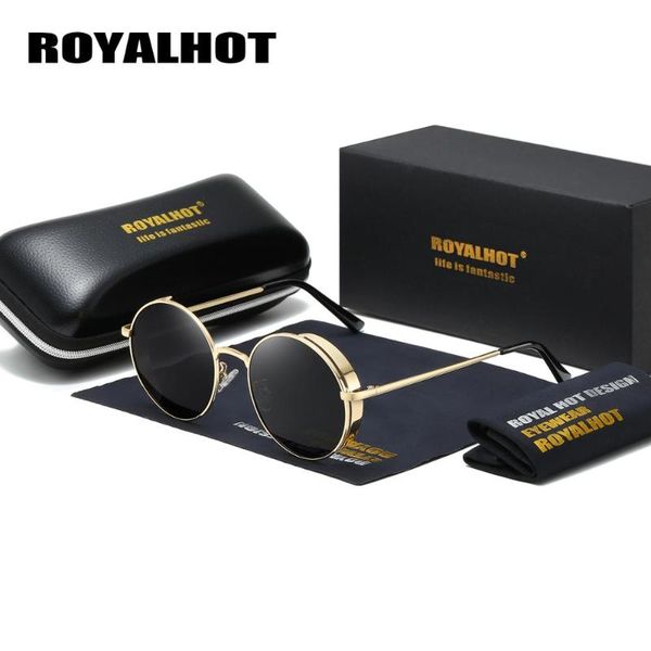 

royalround polarized sunglasses driving fashion sunglass men vintage brand eyewear women sun glasses uv400, White;black