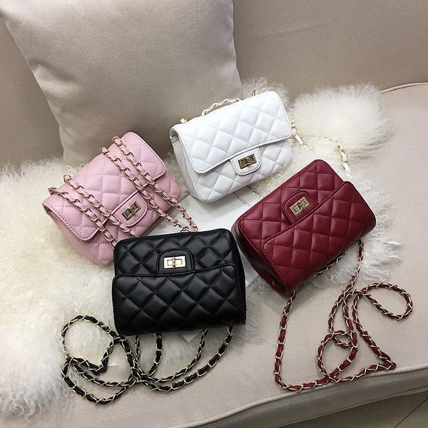 

2020 new fashion lingge korean small square chain chain fashion women's bag women's single shoulder small square bag