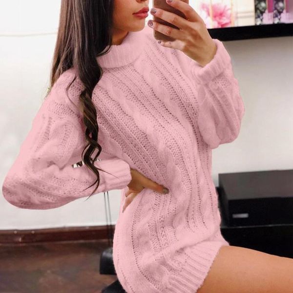 

turtleneck bodycon knitted warm sweater dress women vestidos bodycon mini long sleeve white autumn winter dress woman, White;black