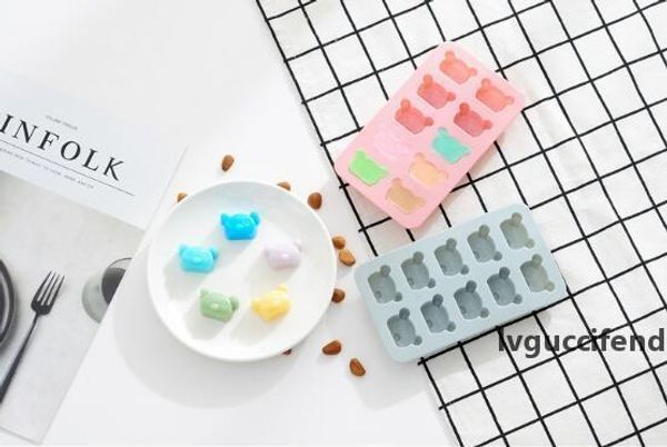

cartoon bear silica gel mold diy chocolate ice cube mold