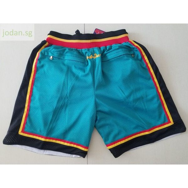 

759 new jersey men's just don pocket shorts jersey s-xxl stitched jersey, Black;white