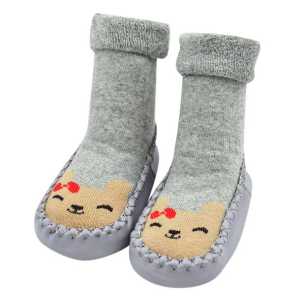 

newborn baby boy girl socks crib shoes infant cute cartoon baby slip-on soft soled crib first walker booties a40