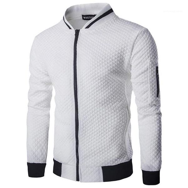 

цвет с длинным рукавом slim fit весна осень пальто мужской куртки мужские zipper stand воротник куртки твердая, Black;brown