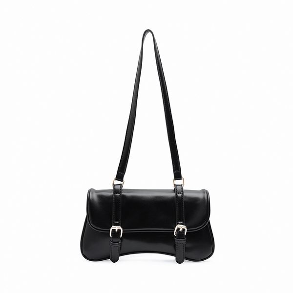 

2020 luxury leather handbags women retro underarm shoulder bag chain crossbody bag hand bags baguette shape bags