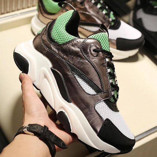 

fast delivery mens outdoor walking shoes b22 calfskin sneaker breathable lace -up vintage casual lightweight autumn and winter luxury shoes, Black