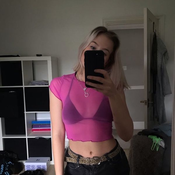 

mesh tops женщина sexy сплошного цвет прозрачной женщины тенниска короткого fluorescent женского топ o шея summer crop top femme, White