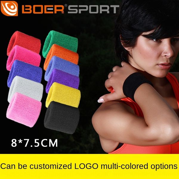 

полиэстер хлопок полотенце напульсник спортивный пот поглощающий бадминтон шерсть мяч бадминтон баскетбол теннис браслеты могут быть помечен, Black;red