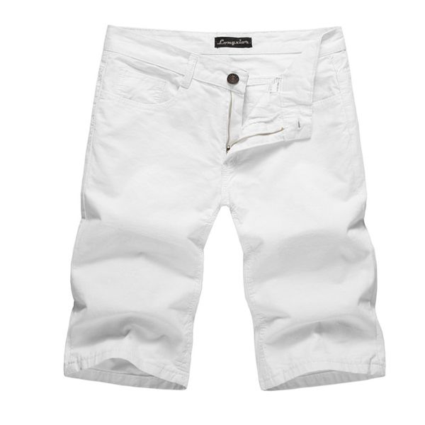 

men shorts new summer fashion casual cotton slim bermuda masculina beach shorts joggers trousers male wp10, White;black