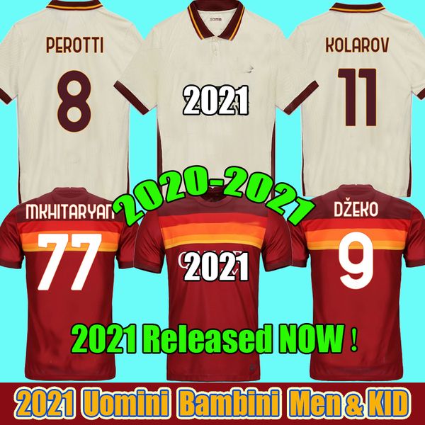 

2021 roma dzeko perotti pastore kolarov kluivert soccer jersey 2020 totti 20 21 football jersey shirt as maillot de foot rossi rome men kids, Black;yellow